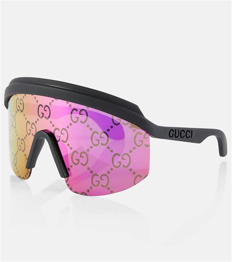 gucci mask sunglasses women|black mask Gucci.